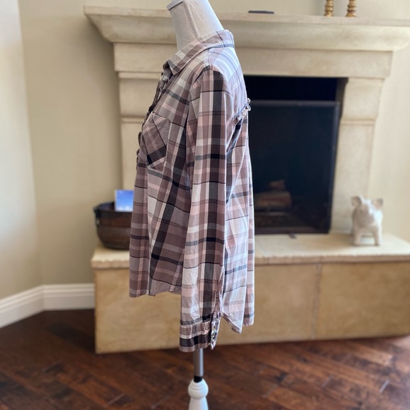 Shyanne Wester Cow Country Girl Shirt Ruffle S - Picture 3 of 6